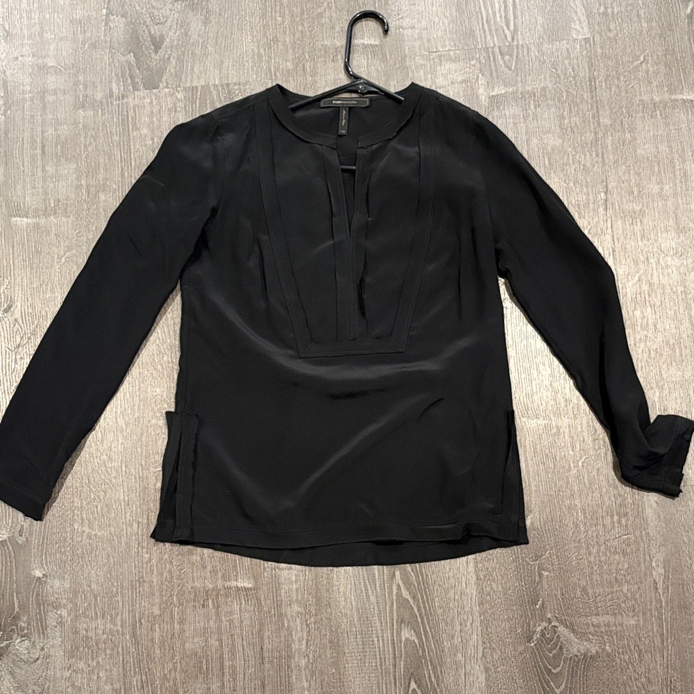BCBGMaxAzria Elegant Black Blouse